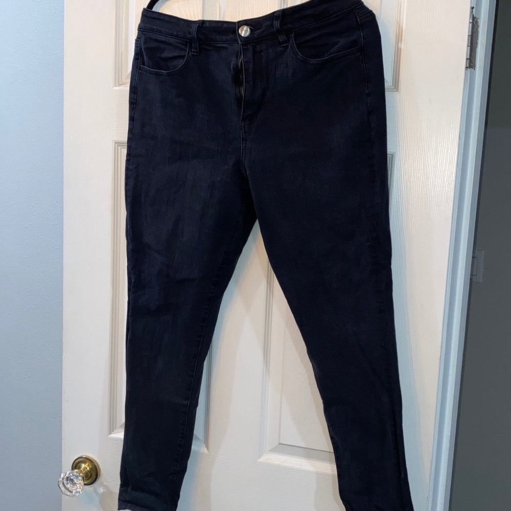 American Eagle black high rise jeggings